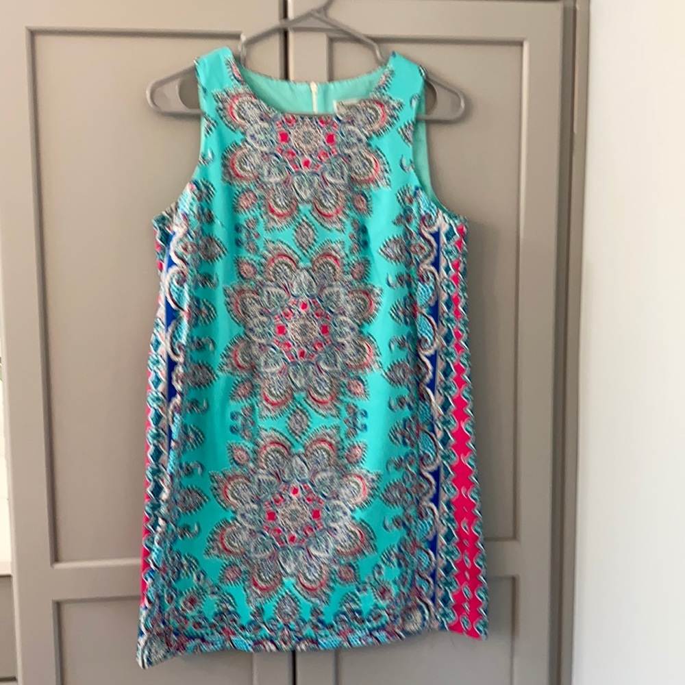 Very cute floral pattern tank dress size 10 petite